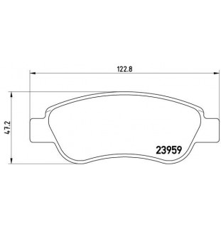 Kit Pastiglie Brembo P61081...