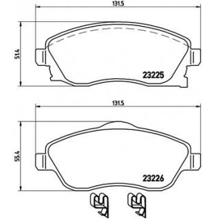 Kit Pastiglie Brembo P59036...