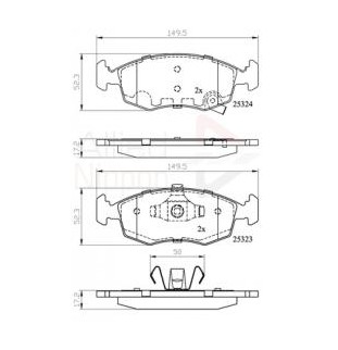 Kit Pastiglie Comline CBP32104